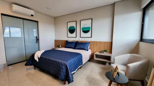 Jardim dos Estados Apartment | Flat de Luxo com Quarto Privativo 22º Andar no Vertigo