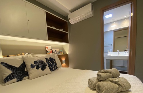 Porto de Galinhas Resort | Flat Modern Style, Foot in the Sand Resort, Full Kitchen, PetFriendly, Air.Cond