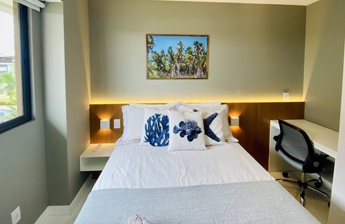 Porto de Galinhas Resort | Flat Modern Style, Foot in the Sand Resort, Full Kitchen, PetFriendly, Air.Cond