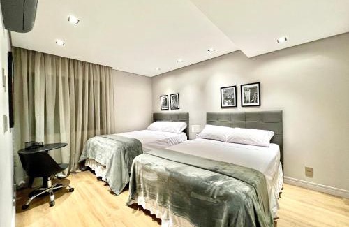 Jardins Apartment | Flat novo, 2 quartos, garagem no coração dos Jardins