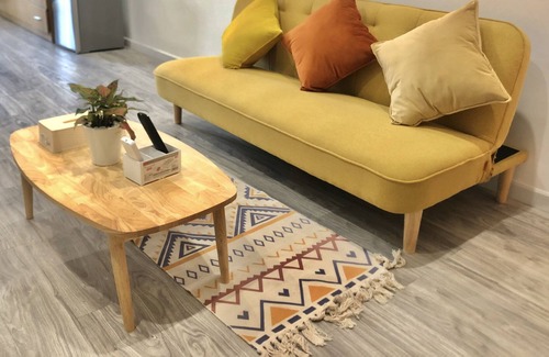 District 3 Apartment | ♫♬Floral Mustard lovely Room in SaiGon Center 3per