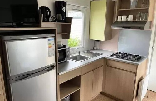 Les Conches House | Flower Camping Les Dunes * - Mobil Home Comfort 28m2 - 3 bedrooms - Small terrace + TV 6 persons