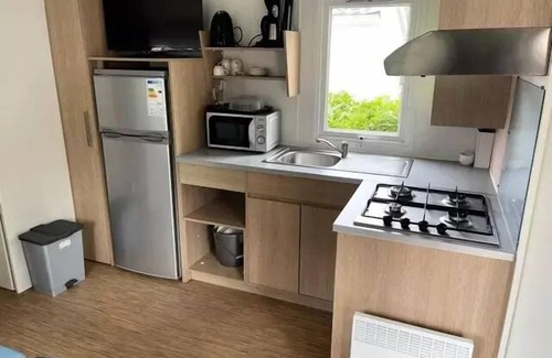Les Conches House | Flower Camping Les Dunes * - Mobil Home Comfort 28m2 - 3 bedrooms - Large terrace + TV 6 people