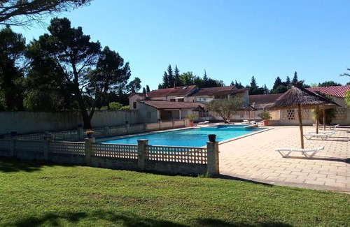 Noves Ski Chalet | Flower Camping le Pilon d'Agel * - Chalet Soléa Comfort 40m2 - 2 bedrooms + air conditioning + TV - of which covered terrace of 13m2 5 people