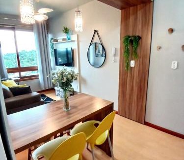 Bairro Lago Negro Apartment | Follow Gramado - Apartment, walk everywhere! View! Smart TV! Air conditioning!