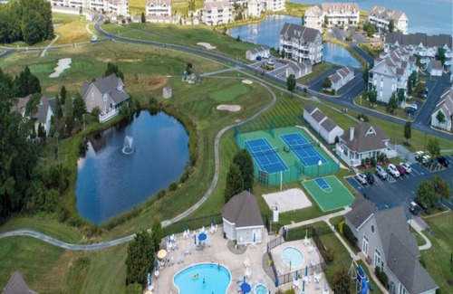 Ocean View Condo | Footprints At The View In Bethany Bay - 2 Bdrm, 2 bath condo with bay view