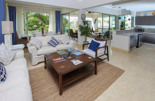 Punta Cana Apartment | Fully equipped apartment overlooking golf course at luxury beach resort