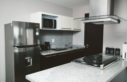 Miguel Hidalgo Apartment | Fully equipped kitchen, high speed internet, comfy king-size bed and a sofa bed.
