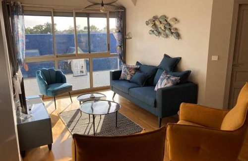 Agon-Coutainville Apartment | Fully renovated apartment in the center of Coutainville with elevator