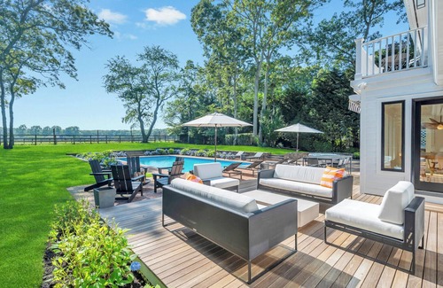 Southampton House | Fully Renovated and Re-Designed Water Mill Home with Sweeping Horse Farm.