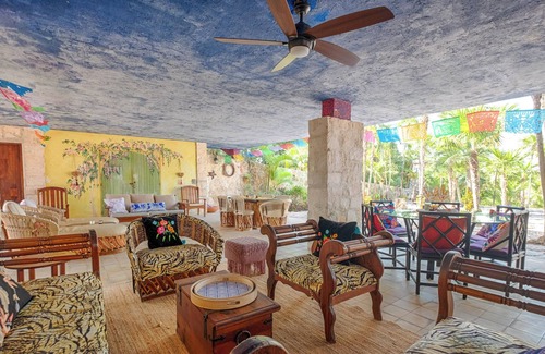 Akumal Villa | Funky and eclectic! Comfortable and private villa, perfect for large groups!