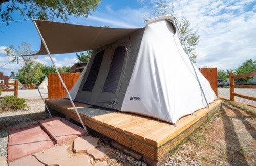 Moab South Valley Other | FunStays Glamping Setup Tent in RV Park #1 OK-T1