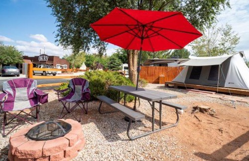 Moab South Valley Other | FunStays Glamping Setup Tent in RV Park #1 OK-T1