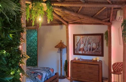 Le Beausset Hotel | Gîtes Mas des rochers - Case bambou avec Spa