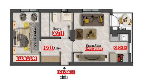 Golhisar Apartment | GÖLHİSAR MAVİ KONAK APART OTEL