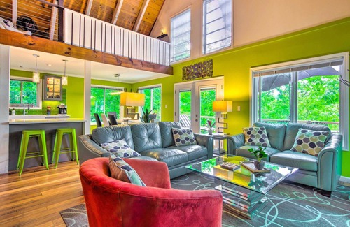 Lake Lure Cabin | Game Room & Mountain Views: Lake Lure Retreat!