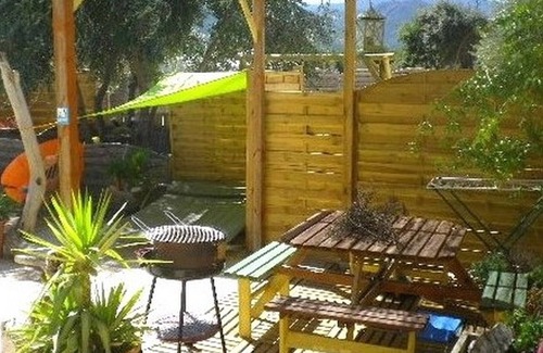 Argeles-sur-Mer Apartment | Gite saint julien in rez of garden with terrace swimming pool and games.