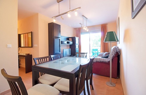Playa de Almarda Apartment | Global Properties: Apartment with swimming pool in Corinto Beach