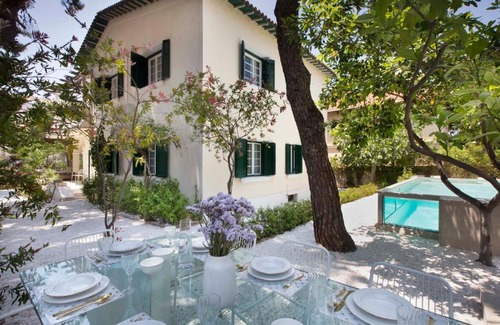 Glyfada Villa | Glyfada Villa 6BR 16ppl Private Pool 300m to Beach