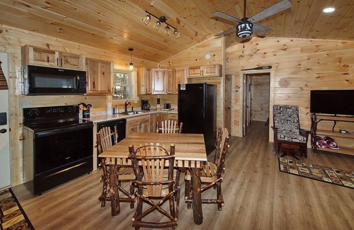Logan Cabin | Golden Pine, 2 bed/2 bath, hot tub, Wifi, pond,