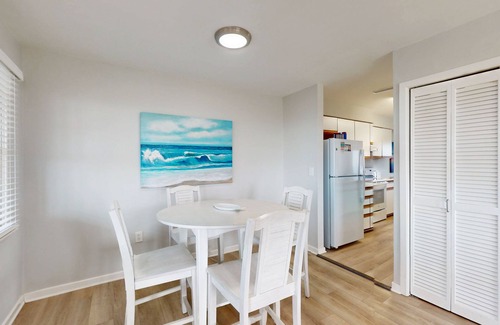 Buxton House | Gorgeous ocean-view townhouse with central AC, private W/D, patio, & pool access