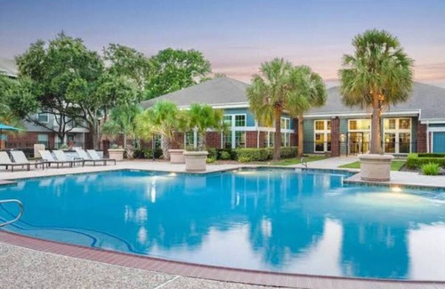 Astrodome Apartment | Gothic Blush | King 2Bed near TMC & infront of NRG