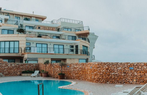 San Lawrenz Apartment | Gozo Dwejra Views Apartment with communal pool