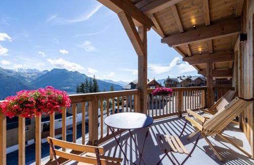 La Rosiere Apartment | Grand appartement 3 chambres avec balcon et poêle, proche pistes à La Rosière - FR-1-690-12