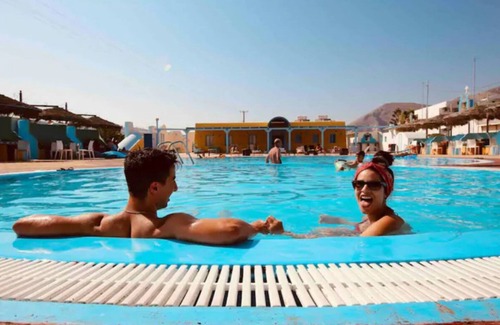 Perivolos Apartment | Grand Royal Suite At Sea Front With Pool.