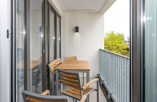 Bensersiel Apartment | Great North Sea apartment with balcony, parking, use of swimming pool & sauna -