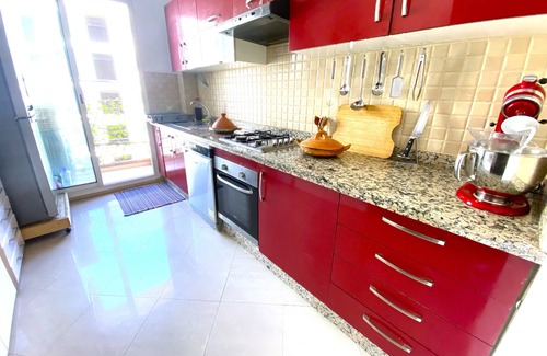 Casablanca Apartment | Greeny cosy 3BDR - downtown near train/tram