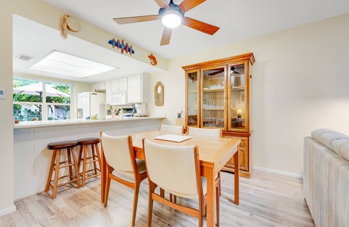Fountain of the Sun Condo | Ground-floor condo with fairway views, pool, hot tub, covered patio, & grill