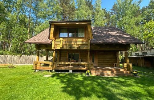 Saulkrasti Villa | Guļbūve ar saunu, kamīnu