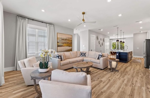 West Panama City Beach House | Gulf Views from Rooftop with Hot Tub! LSV & Bikes Included!