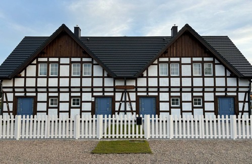 Grzybowo Apartment | Half-timbered house with sauna Pruska Chata - Apartament 4