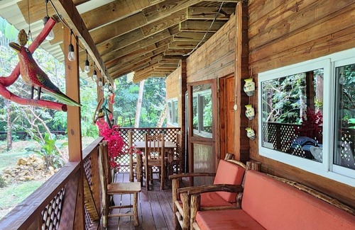 Fronteras Cabin | Happy Iguana Marina Ecolodge Waterfront Cabin #3, A/C, Starlink, Pool, Sleeps 8