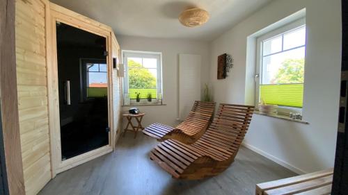 Frielendorf Apartment | Haus Mariechen Whg 2 in der Nähe zum Silbersee mit gemütlicher Terrasse & Sauna