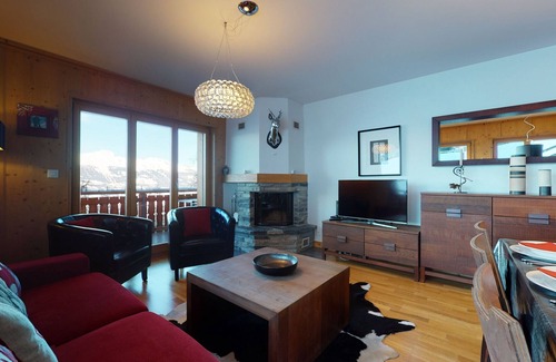 Veysonnaz Apartment | Hauts de Veysonnaz HV1 012 - SAUNA apartment 6 per