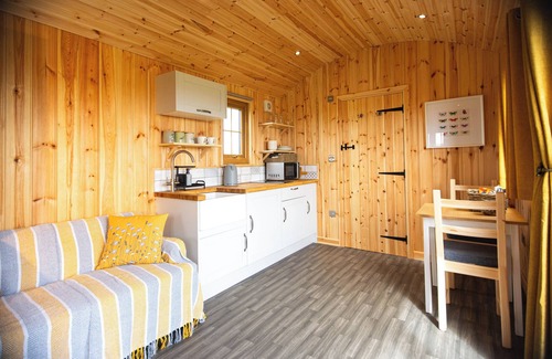 Pentrefelin Cabin | Head For The Hills Glamping Shepherd’s Hut. Pet friendly, mountain viewsnn