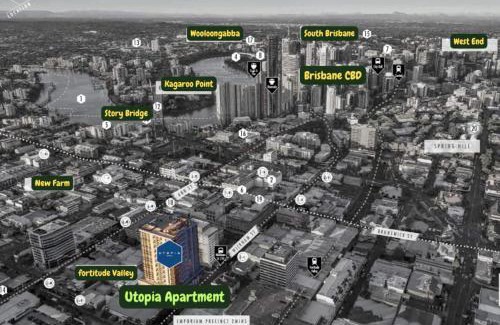 Fortitude Valley Apartment | Heart of the Valley Chic High Level 2BR Apartment