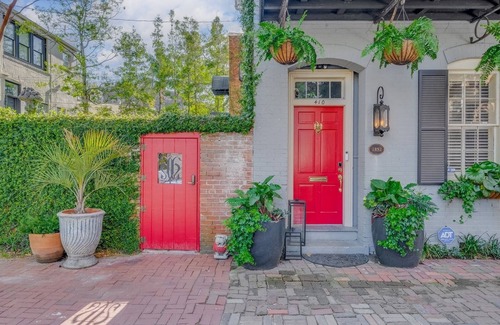 Historic Downtown Savannah House | Heated Private Garden Pool Steps Off Jones Street by Lucky Savannah