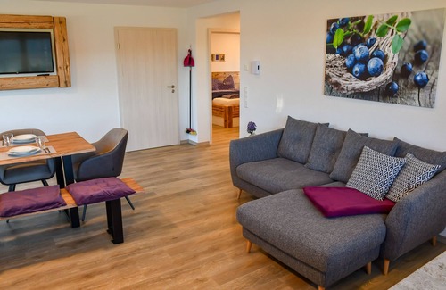 Lauterbach Apartment | Heidelbeere, 69qm, barrierefrei, große Terrasse, 2 Schlafzimmer, max. 6 Personen