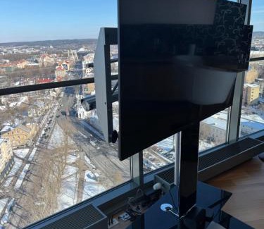 Vilnius city municipality Apartment | Helios Extra Luxury Jacuzzi apartment in Vilnius skyscraper 20 floor