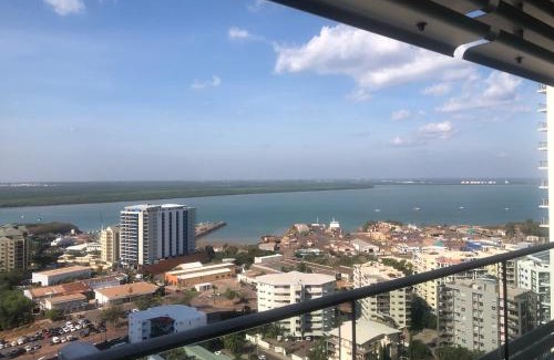 Darwin City Centre Apartment | High Above, Pandanas Darwin 21st floor with views