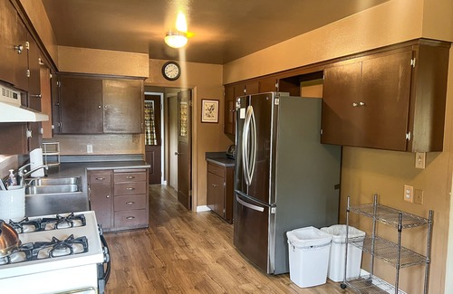 Oakhurst House | Hillside home w/large private outdoor pool, gas grill, wood fireplace, & W/D