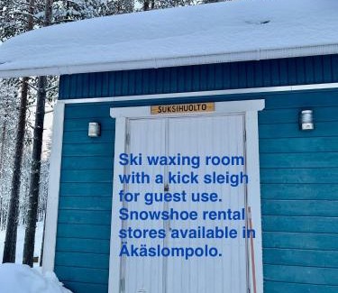 Akaslompolo Ski Chalet | Hippu Holiday Home in peaceful location near Äkäslompolo