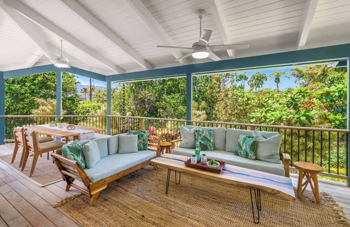 Hanalei House | Hoaloha- Few Steps to Hanalei Bay+AC & Hot Tub