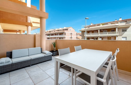 Canet de Berenguer Apartment | Holiday Apartment "Lopimar Exclusivo" with Pool, Private Balcony & Wi-Fi