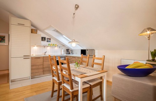 Meckenbeuren Apartment | Holiday Apartment "Schwippl" with Balcony and Wi-Fi
