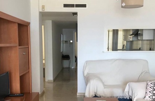 Garrucha Apartment | Holiday Apartment "Primera Linea Marina Del Faro" with Sea View, Shared Pool & Wi-Fi